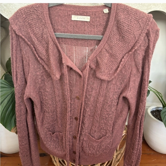 Doen Emmylou Cardigan in English Rose Size M - Picture 9 of 9
